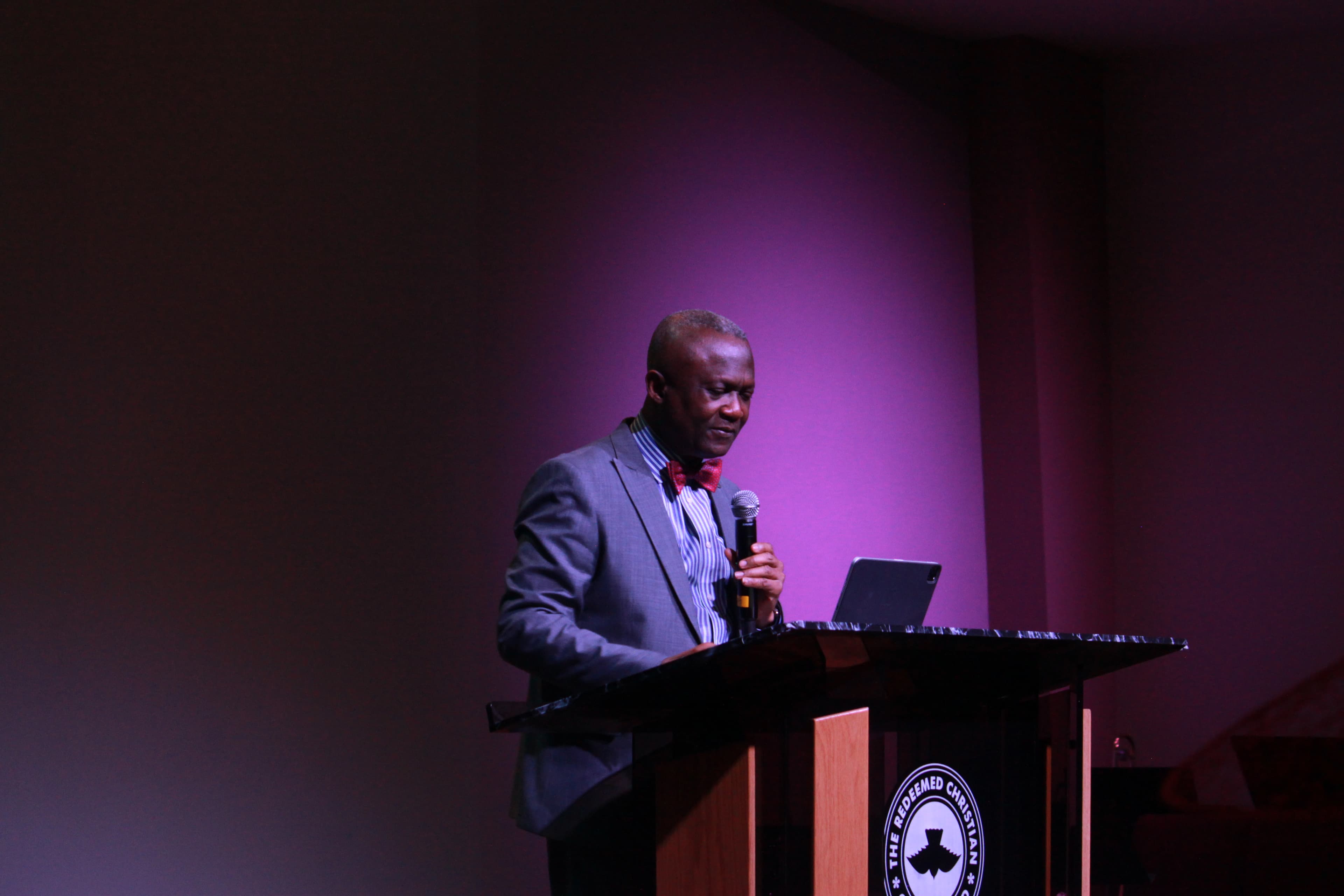 Pastor preaching at Shiloh Mega Parish