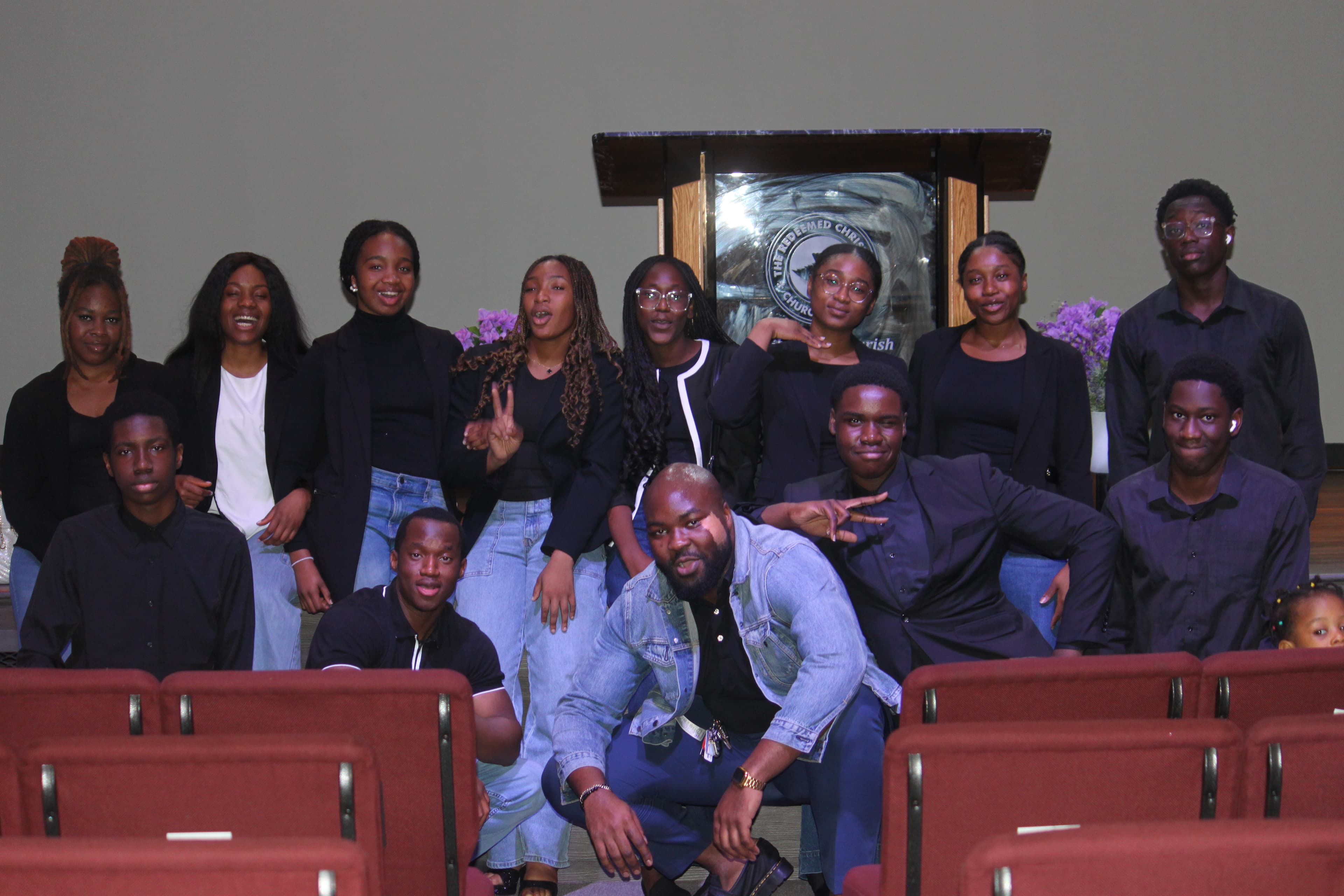 Youth ministry group photo at Shiloh Mega Parish