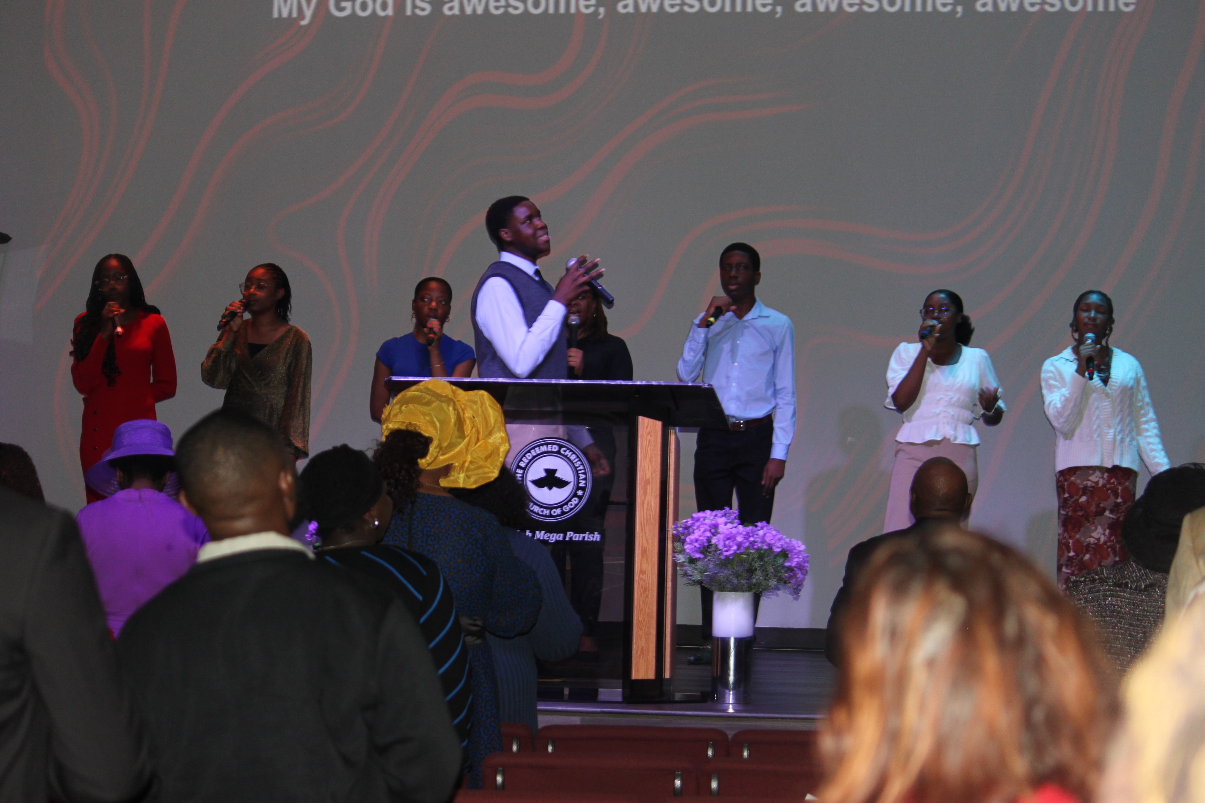 Worship team leading praise at RCCG Shiloh Mega Parish