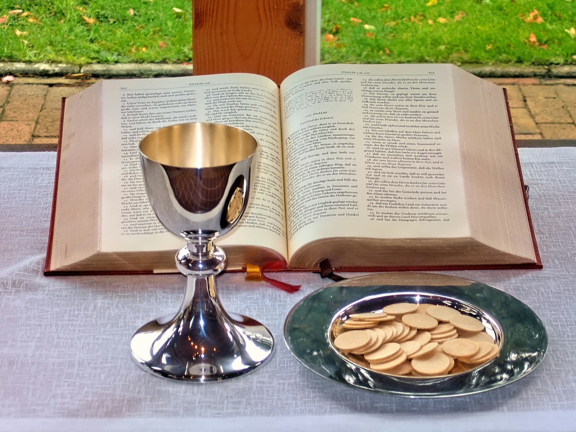 Chalice and bread — Holy Communion
